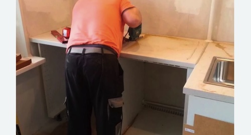 Сборка кухонного гарнитура. Астрахань